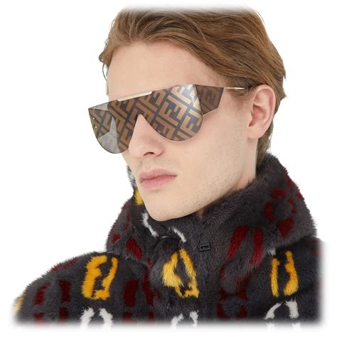 fendi fabulous shield sunglasses|fendi sunglasses men.